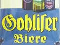 Reklameschild der Gohliser Brauerei Brauerei 
